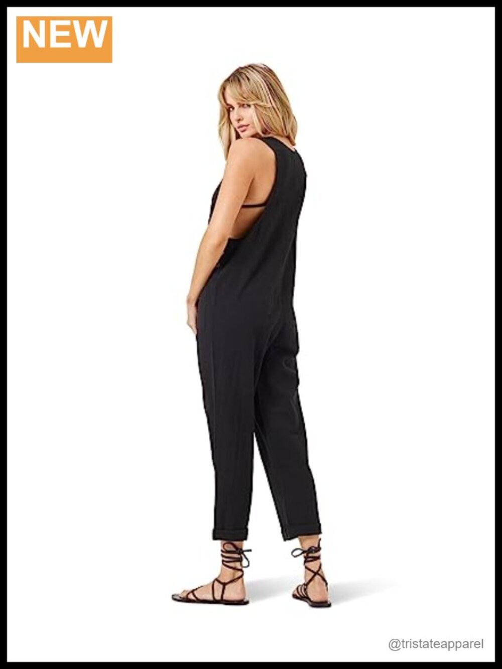 L*Space Freya Jumper Loose Fit Cotton Sleeveless Beach to Brunch - Picture 2 of 3